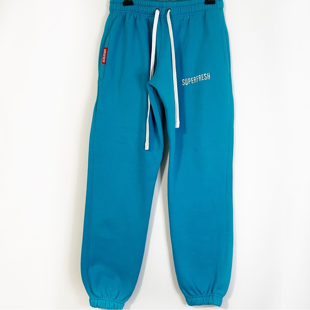 Super Fresh Unisex Turquoise Joggers Sz S